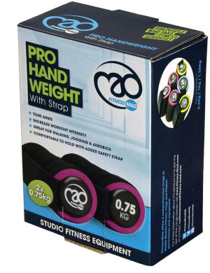 Fitness-Mad Pro Handweights 0.75Kg - Purple